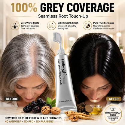 Fruit Hair Dye Cream, Covers Gray & Nourishes (With ZERO Damage!) ✨